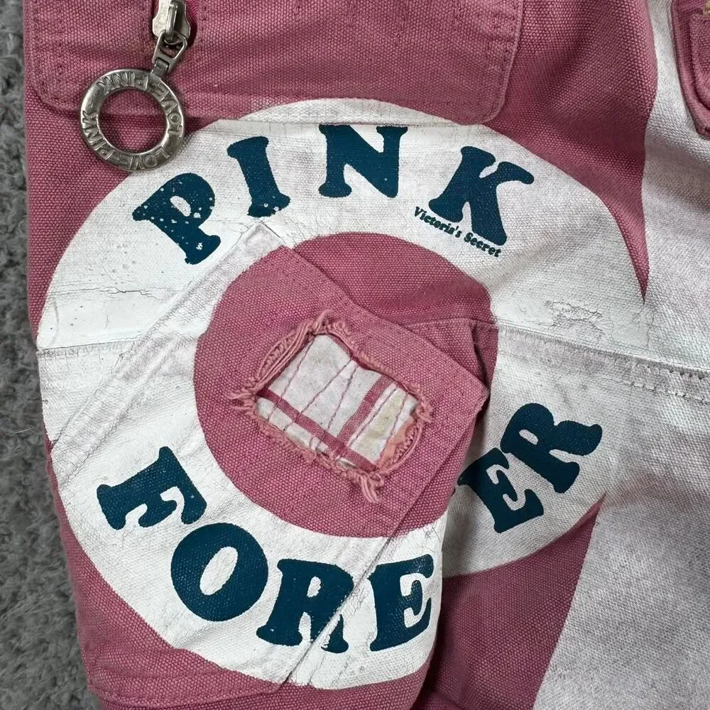 Victoria-s-secret Women's Pink and Red Bag